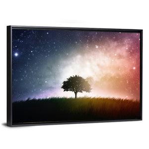 Tree Under Starry Sky Wall Art