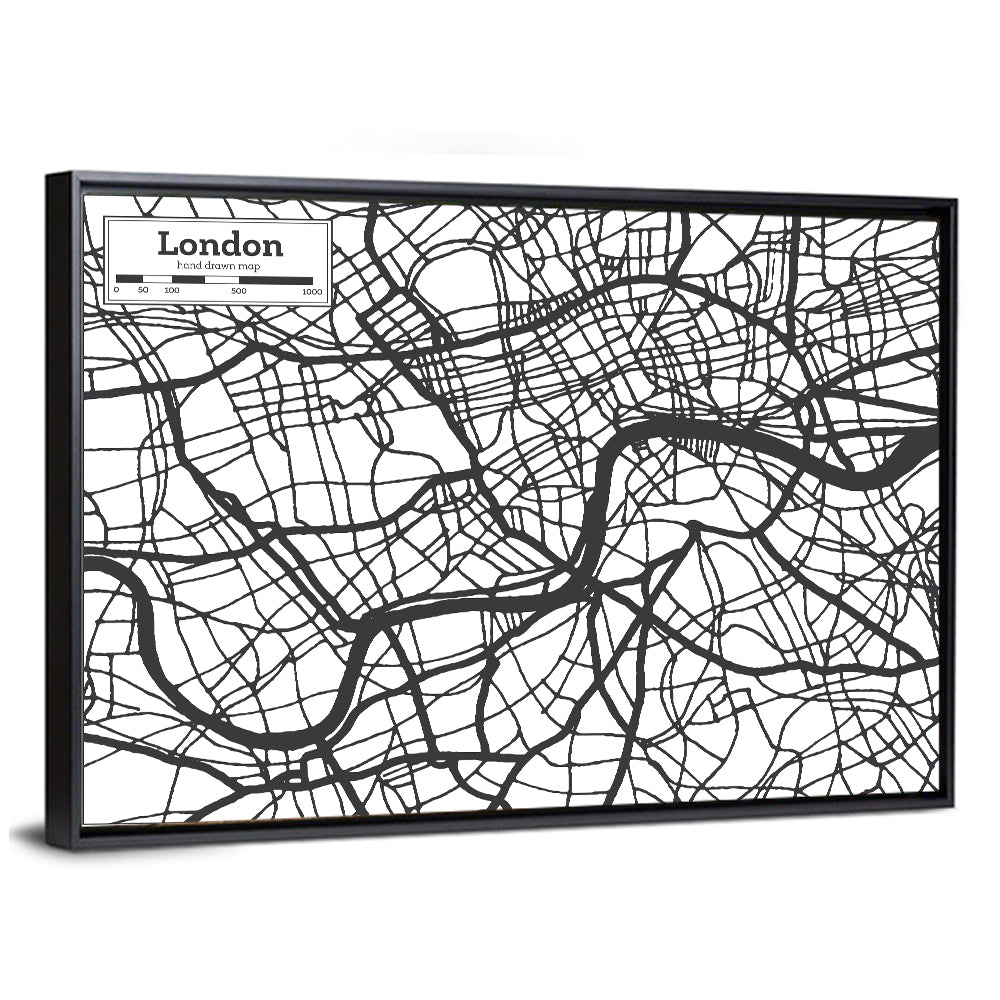 London City Map Wall Art