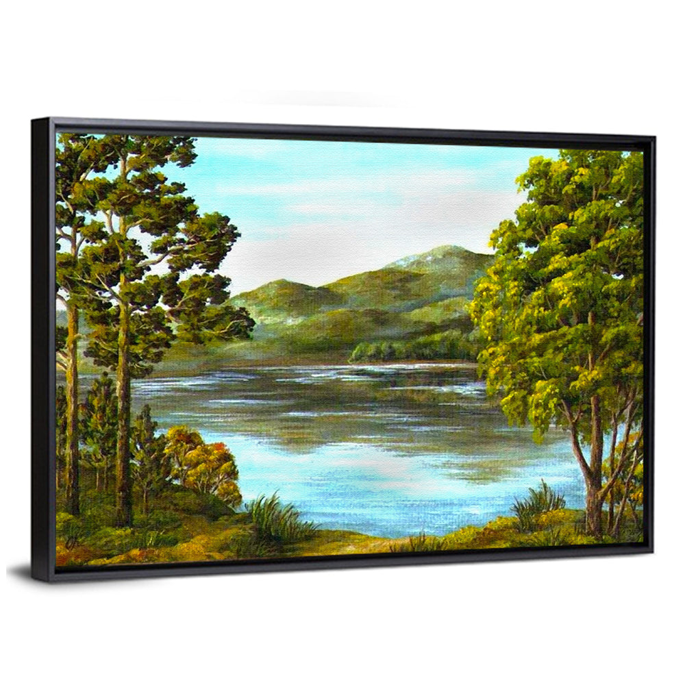 Tranquil Mountain Lake Wall Art