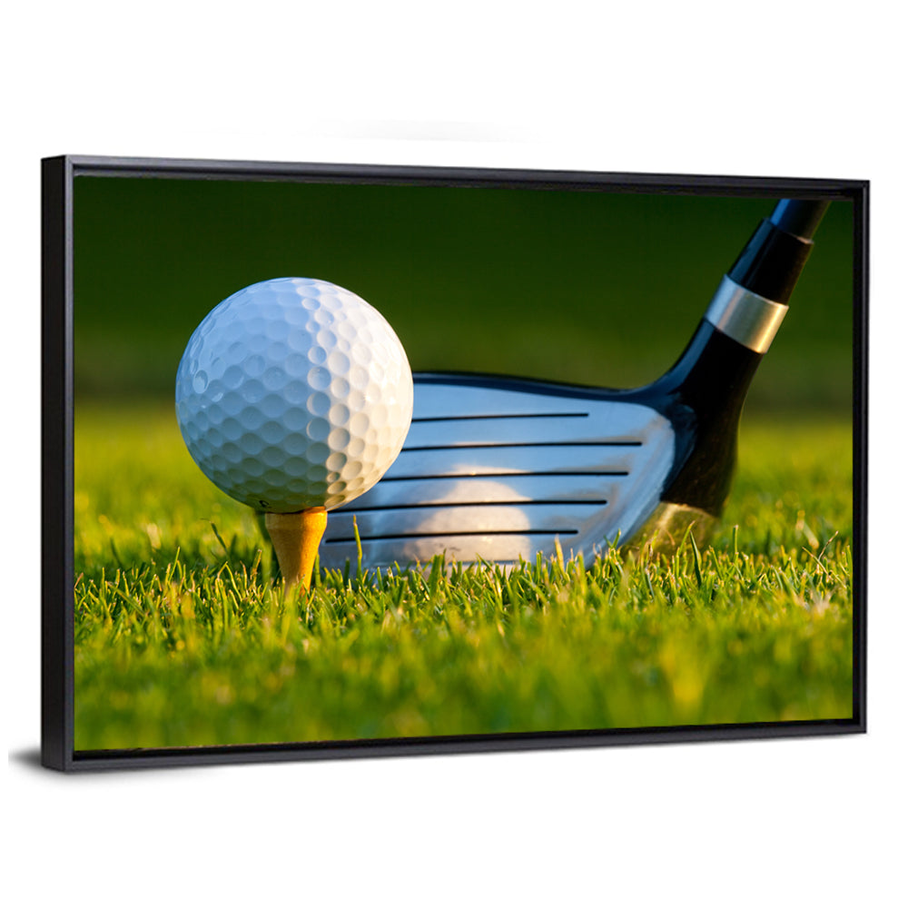 Golf Ball On Tee Wall Art