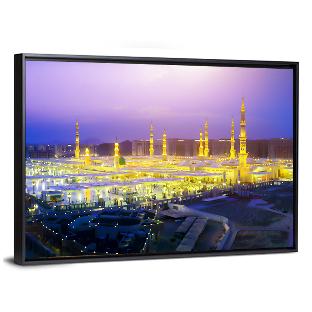 Al-masjid An-nabawi at Dusk Wall Art