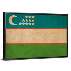 Flag Of Uzbekistan Wall Art