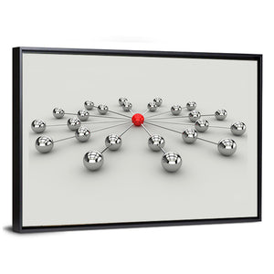 Network Communication Concept Wall Art