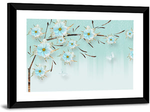 3d Floral Design Wall Art