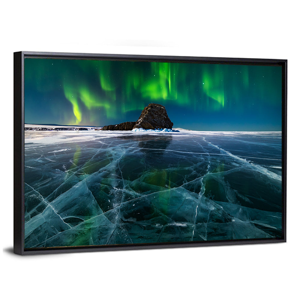 Northern Lights Over Lake Baikal Wall Art
