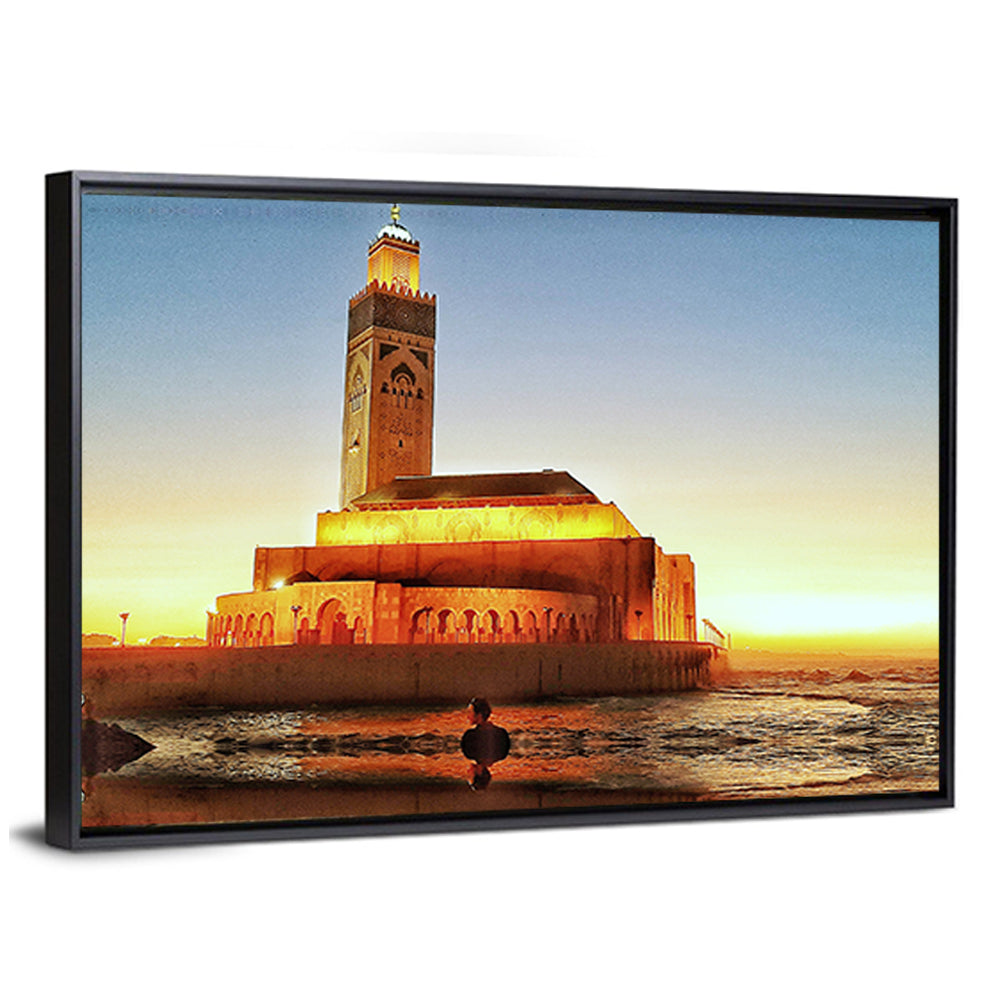 Hassan Ii Mosque at Sunset, Casablanca Wall Art