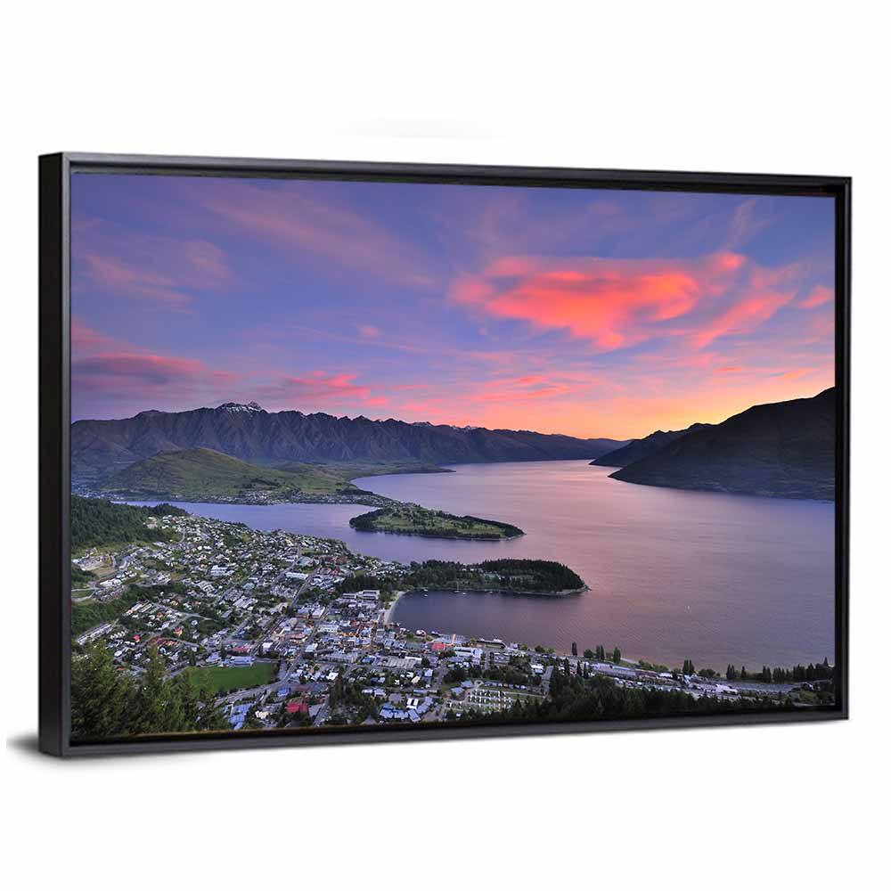 Queenstown Over Lake Wakatipu Wall Art