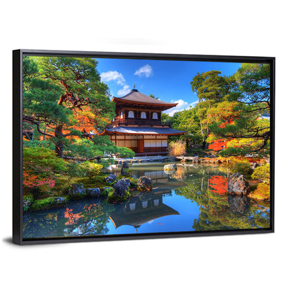 Ginkaku Ji Temple Of The Silver Pavilion In Kyoto Wall Art