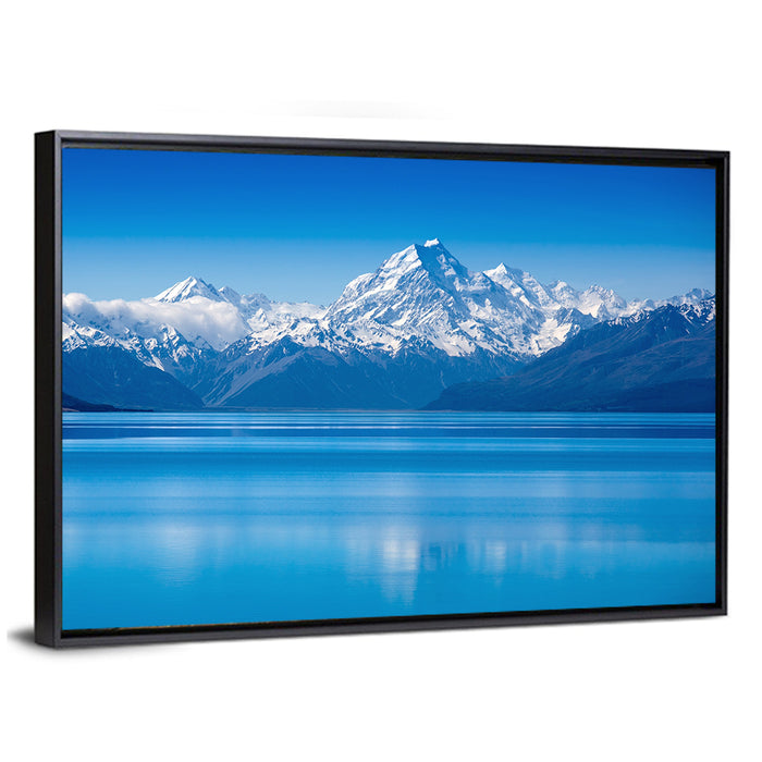 Lake Pukaki, Aoraki Mount Cook Wall Art as a framed canvas