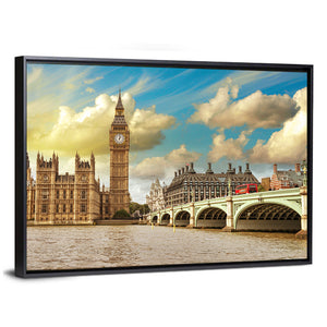 Westminster Bridge & Houses Of Parliament Wall Art