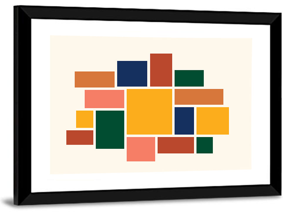 Geometric Mosaic Mood Board Wall Art