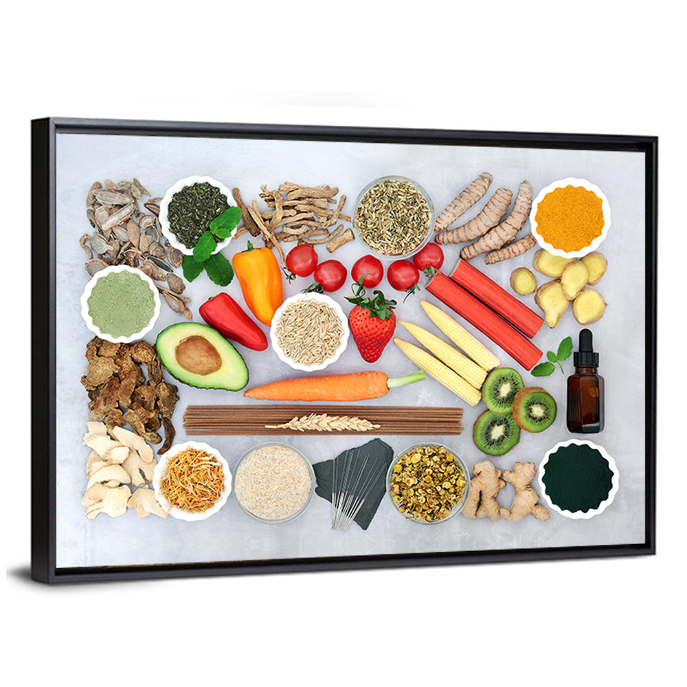 Health Foods & Herbs Wall Art