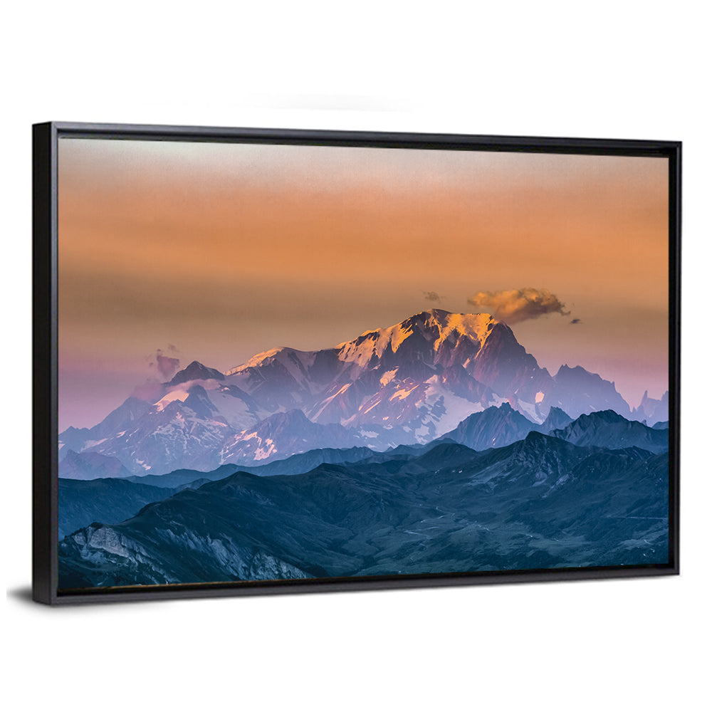 Mont Blanc Alpenglow Sunset Wall Art