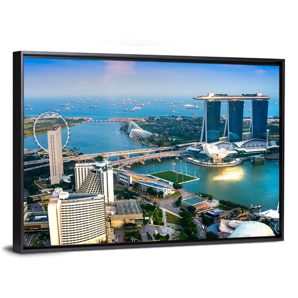 Marina Bay Sunset Skyline Wall Art