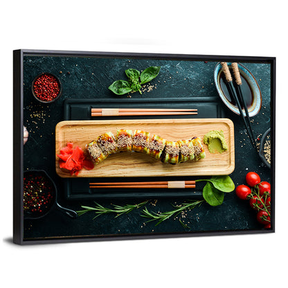 Japanese Sushi Roll Wall Art