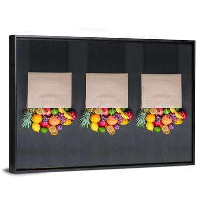 Fruits Shopping Concept Wall Art