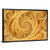 Wispy Gold Spirals Pattern Wall Art