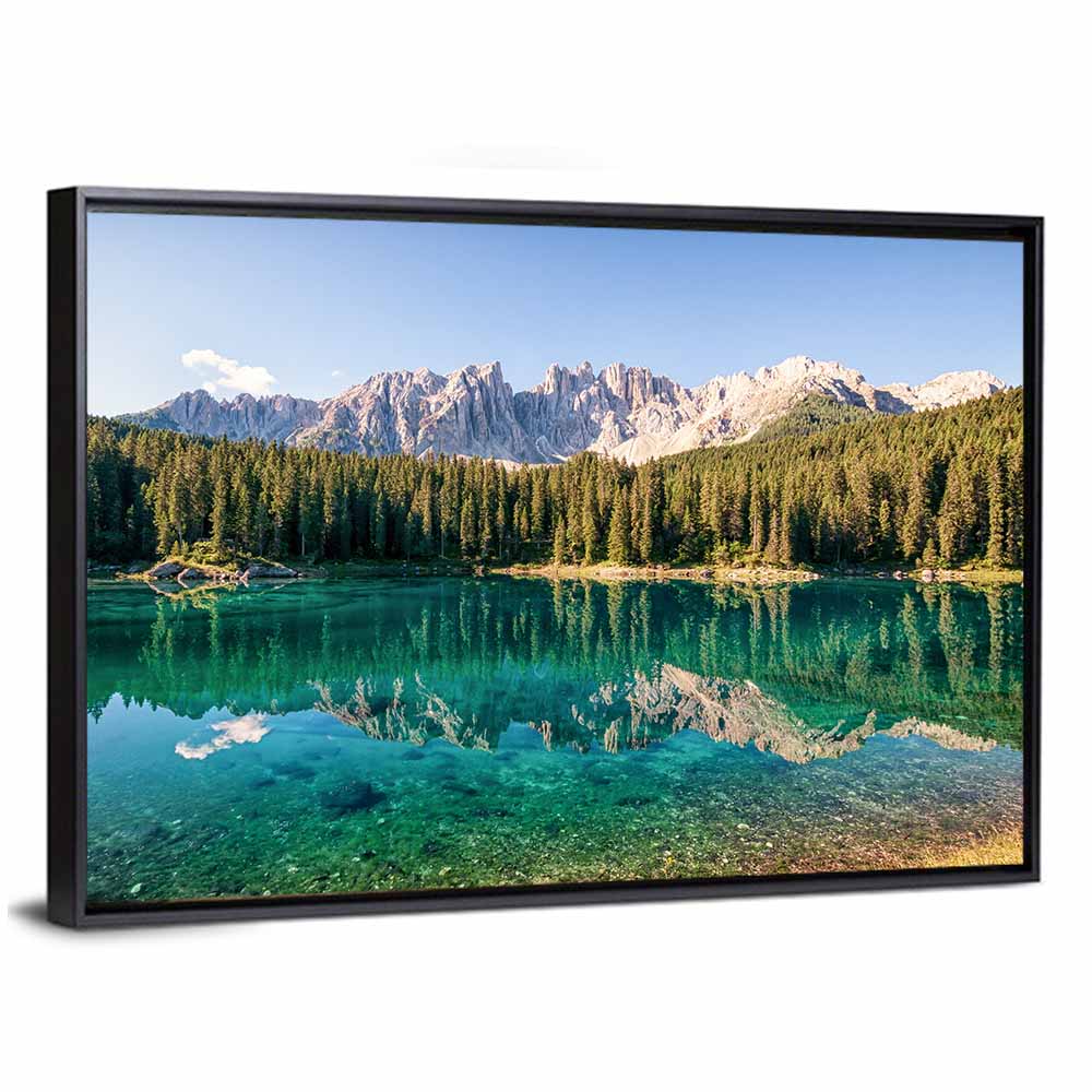 Karer Lake in the Dolomites Wall Art