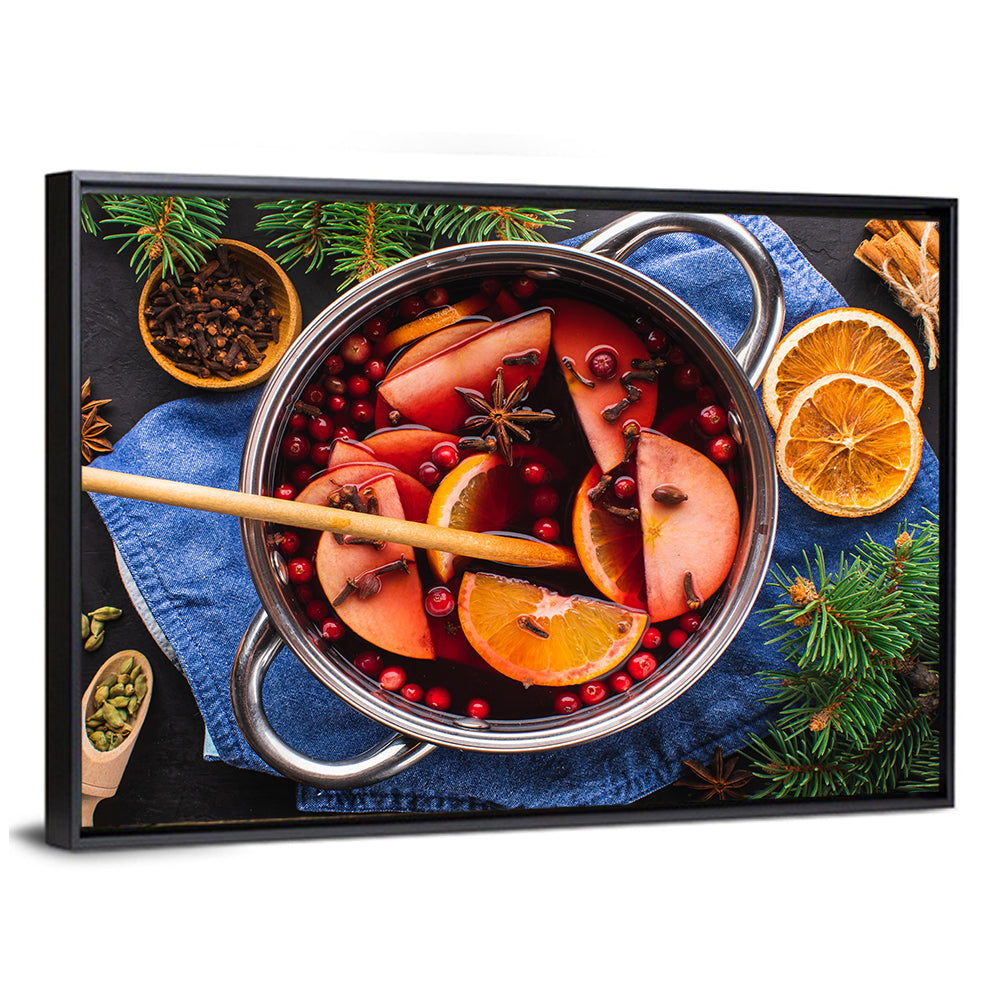 Mulled Wine and Spice Still Life Wall Art