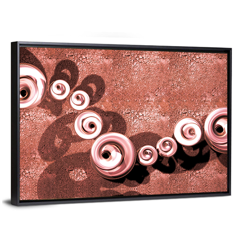 Red Jewelry Slugs Wall Art