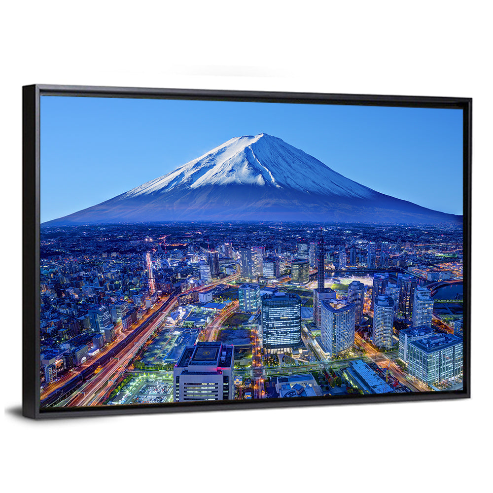 Mount Fuji Above Fujinomiya Skyline Wall Art