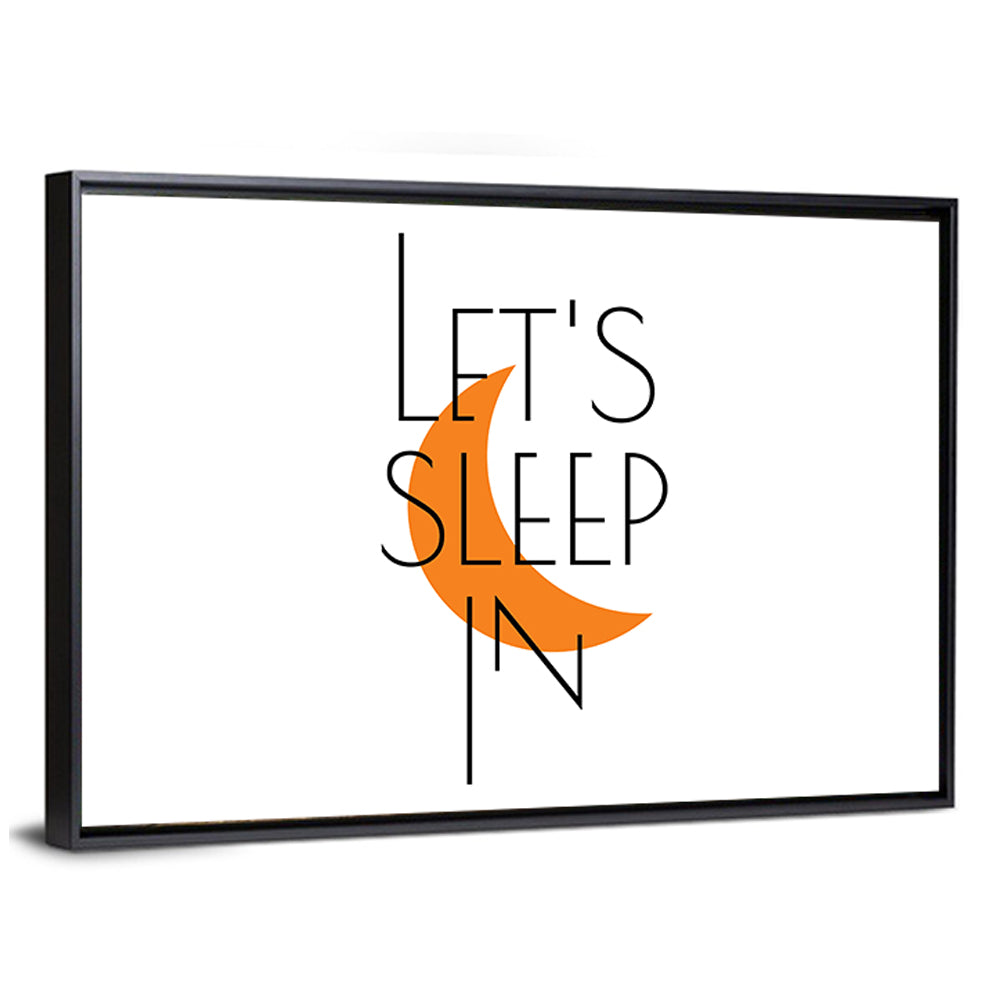 Let’s Step in Crescent Moon Quote Wall Art