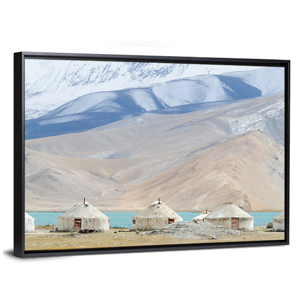 Karakul Lake Yurts with Snow Peaks Wall Art
