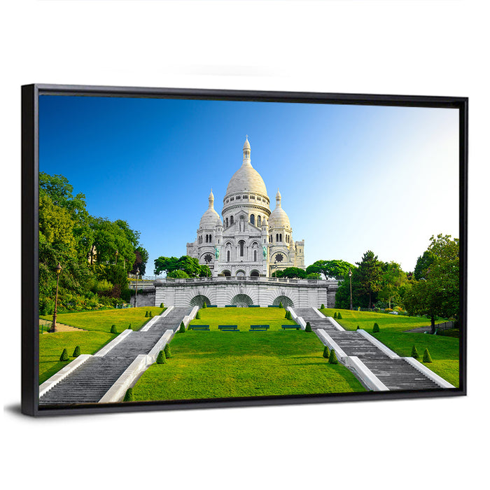 Sacré-cœur Basilica Paris Wall Art as a framed canvas