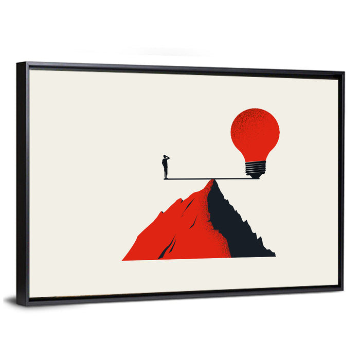 Balancing Business Concept Wall Art as a framed canvas
