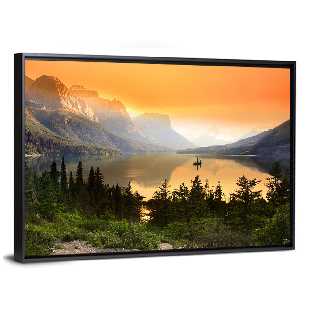 Saint Mary Lake, Wild Goose Island Wall Art