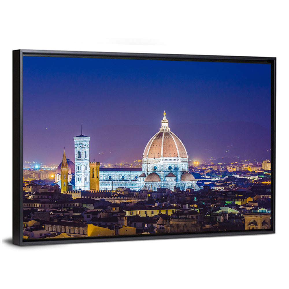 Florence Night Skyline Wall Art