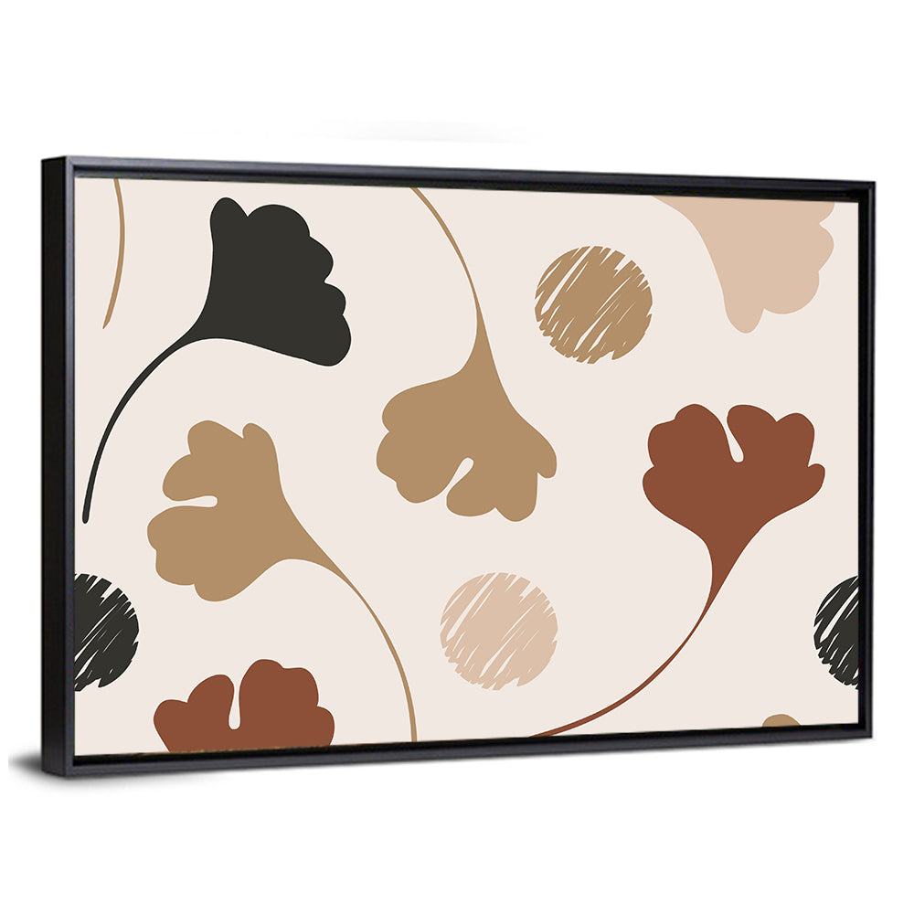 Autumn Ginkgo Pattern Wall Art