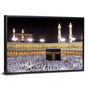 Muslim Pilgrims Around Holy Kaaba Wall Art