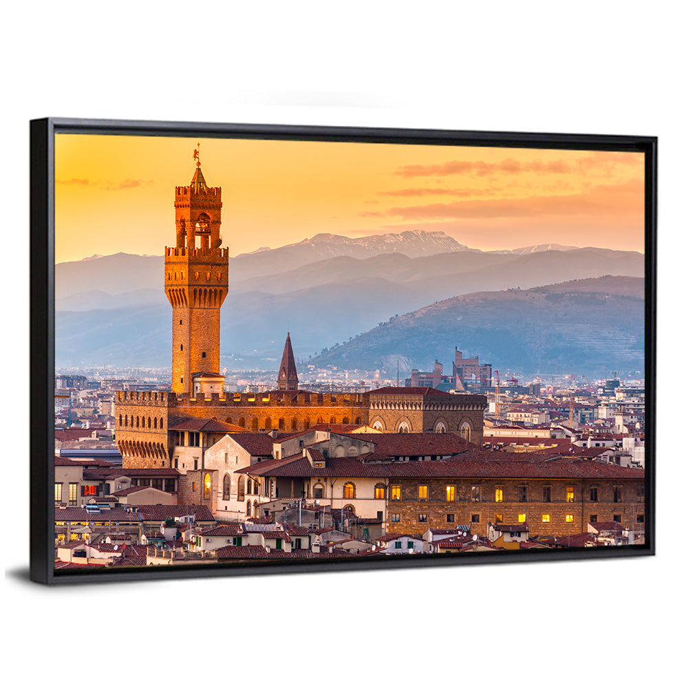 Palazzo Vecchio at Dusk Wall Art