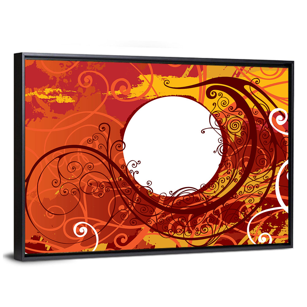 Floral Scrollwork Ornament Wall Art