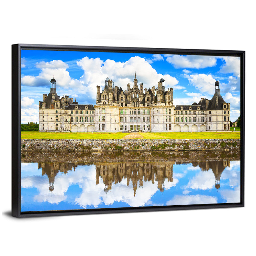 Château De Chambord Reflection Wall Art
