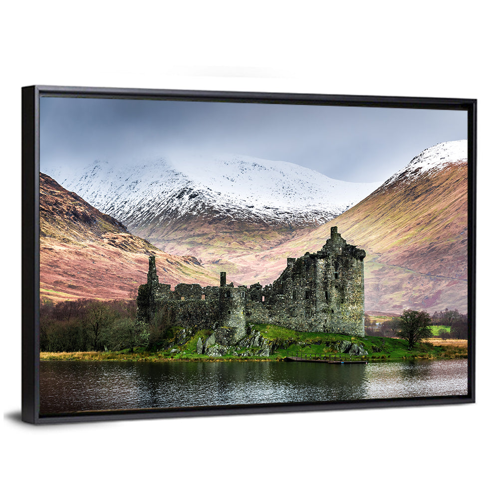 Kilchurn Castle in Winter, Loch Awe Wall Art