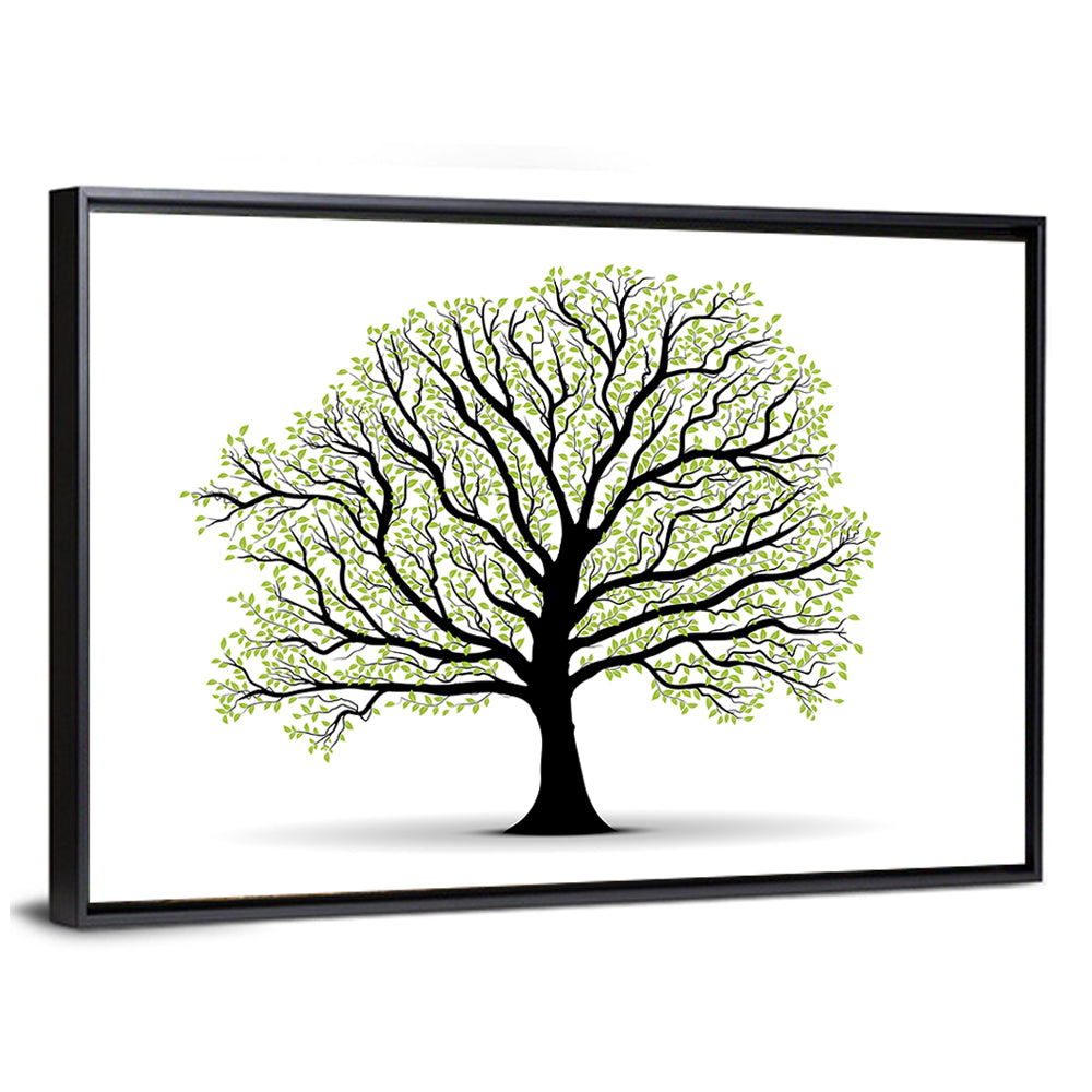 Vector Tree Silhouette Wall Art