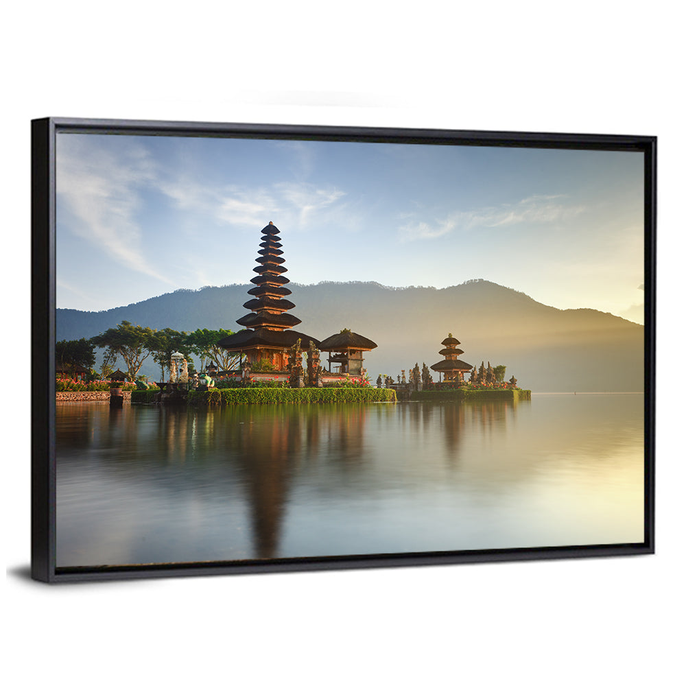 Ulun Danu Beratan Temple at Sunrise Wall Art