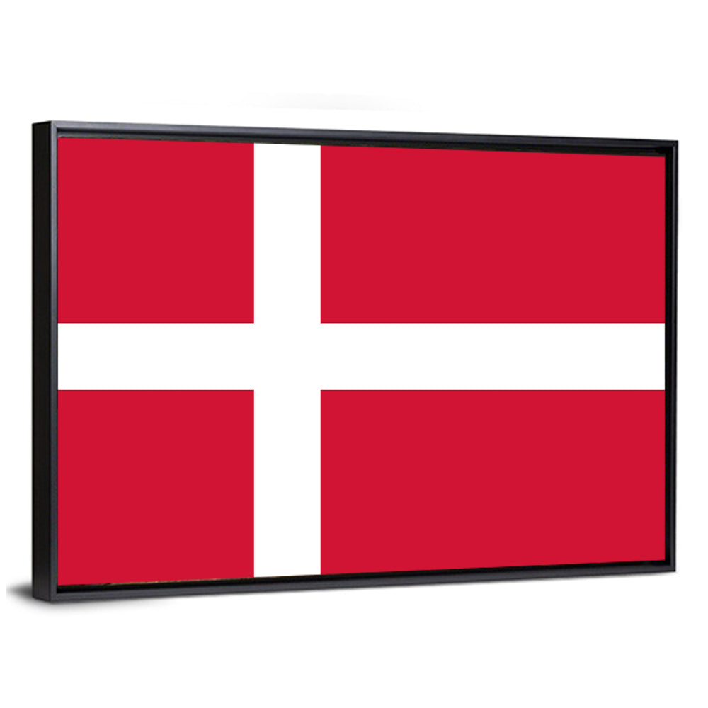 Danish Flag Nordic Cross Wall Art