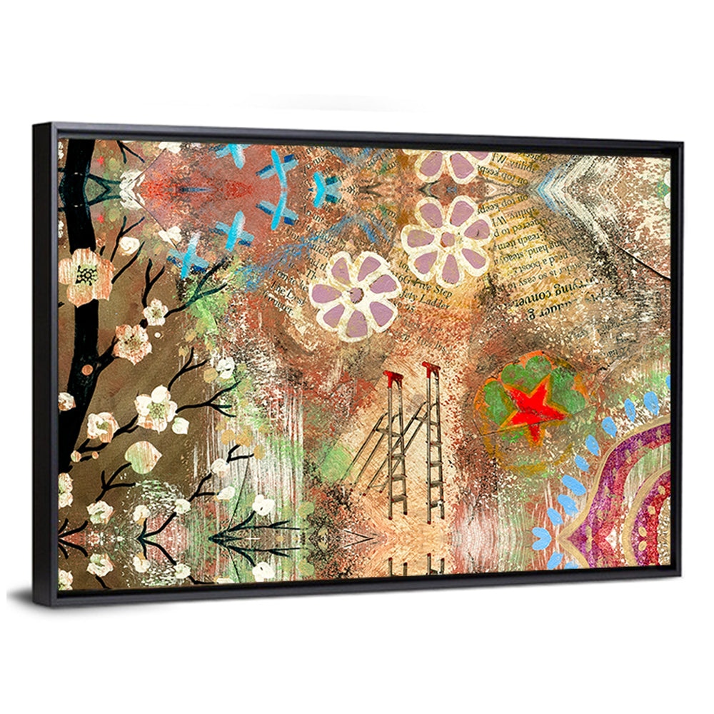 Vintage Scrapbook Collage Wall Art