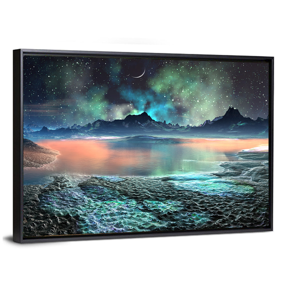 Scenic Alien Planet Wall Art