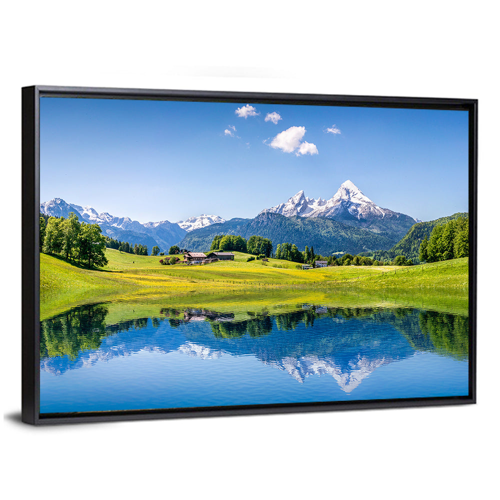 Watzmann Reflection at Ramsau Wall Art