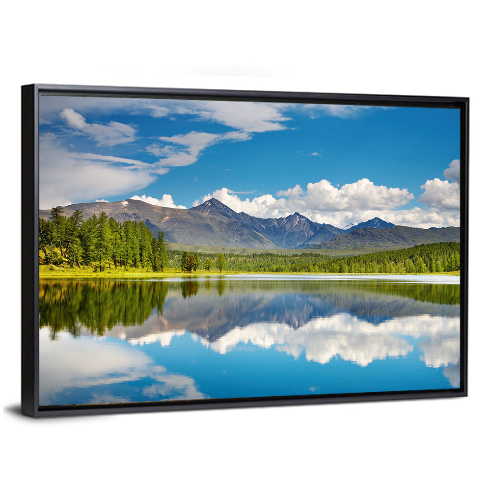 Altai Mountain Lake Reflection Wall Art