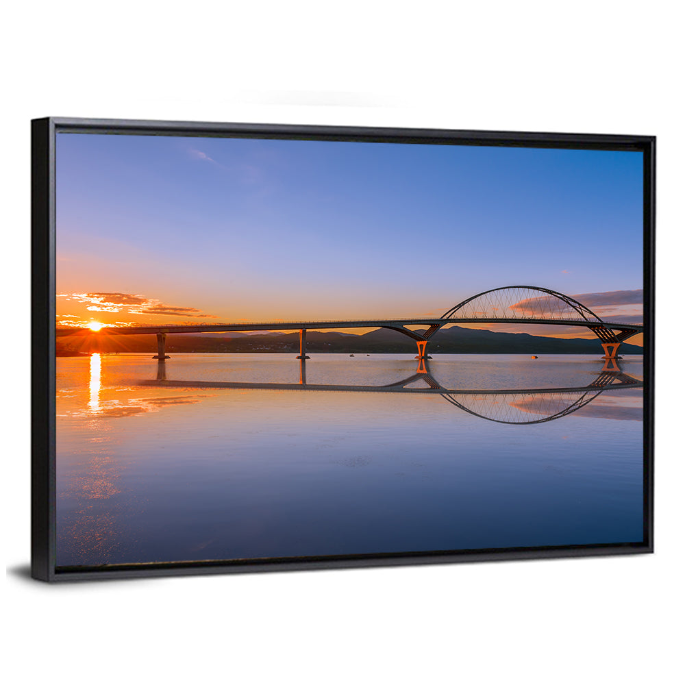 Champlain Bridge at Sunset Wall Art