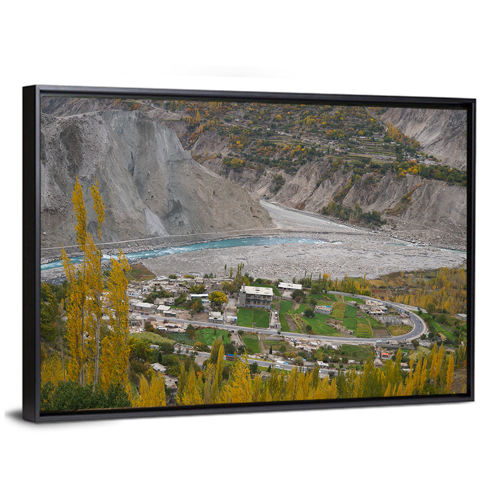 Autumn Hunza Valley Landscape Wall Art
