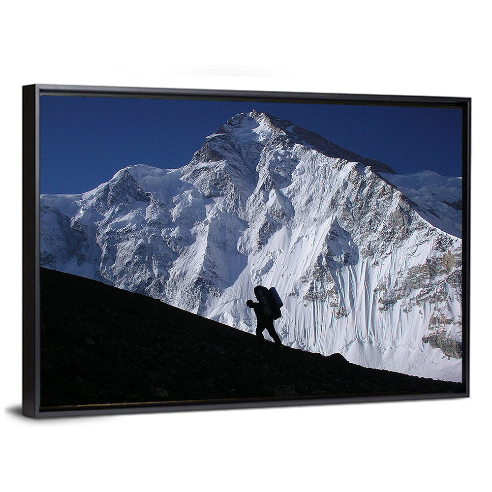 Mountain Climber Silhouette Wall Art