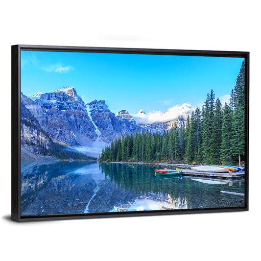 Moraine Lake In Banff National Park Wall Art