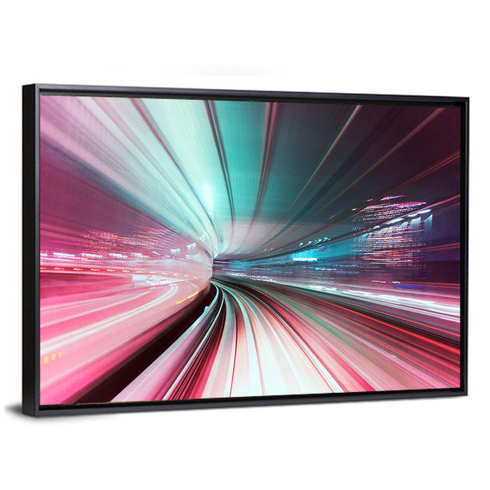 Automated Guideway Train Japan Wall Art as a framed canvas