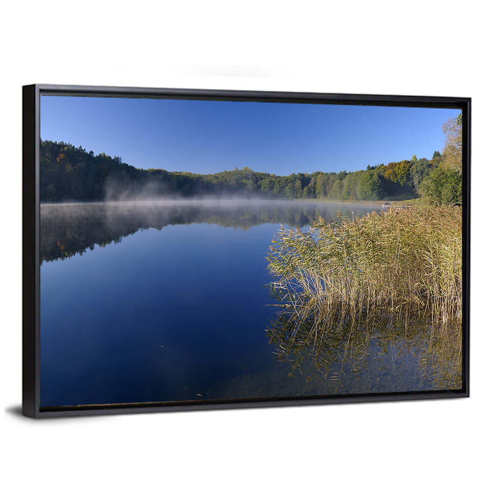 Asveja Lake Morning Mist Wall Art